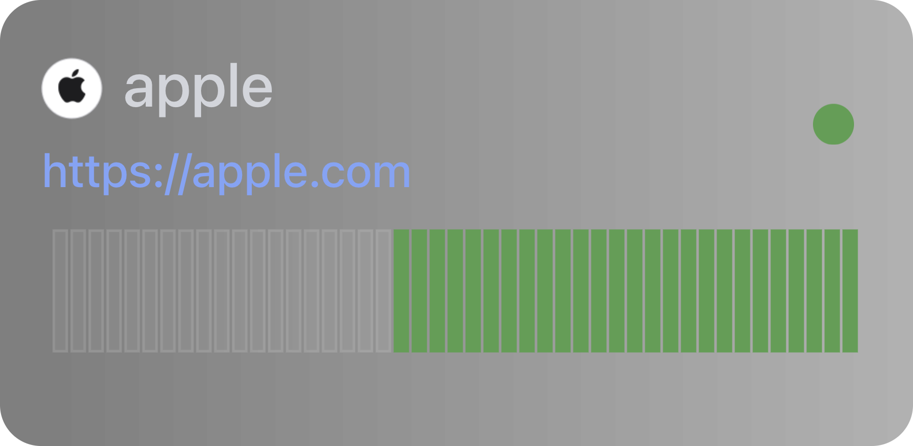 webAvailability desktop widget preview