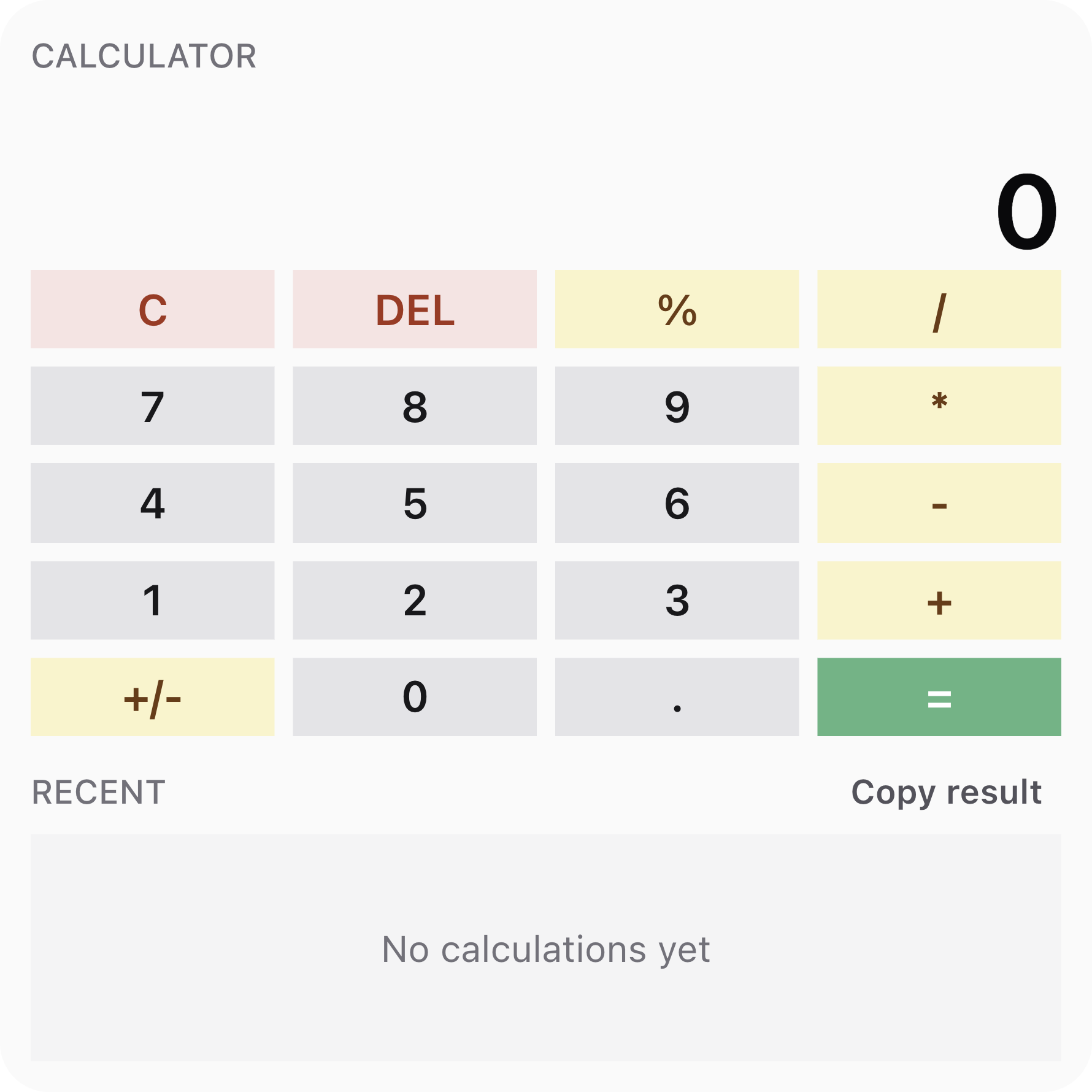 Calculator calculator large