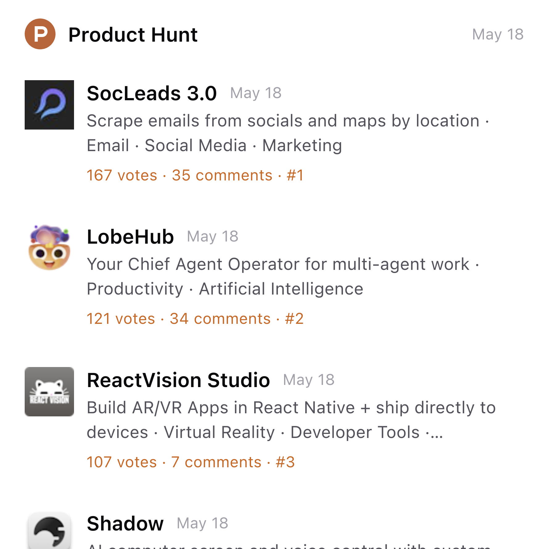 product-hunt-feed large preview