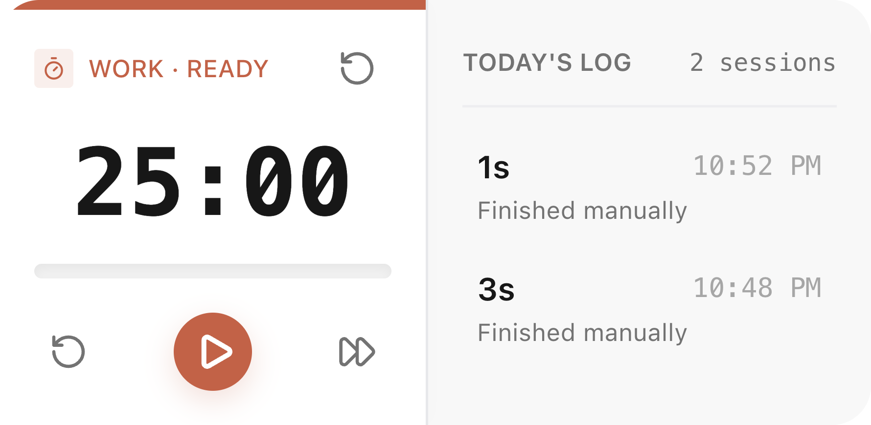 pomodoro-clock wide preview
