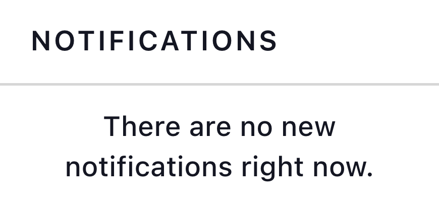 Notifications short preview